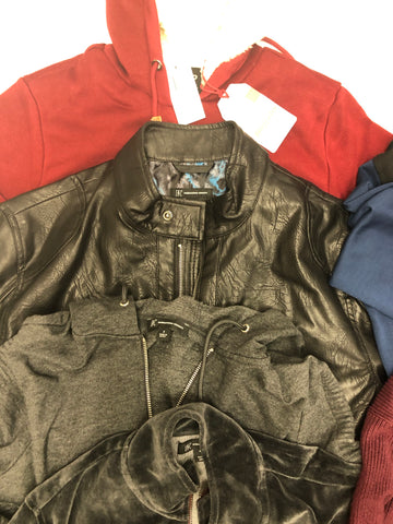 Men's Clothing Jacket Wholesale Lot, Buffalo, INC, American Apparel, 14 Units, Shelf Pulls, MSRP $1,082