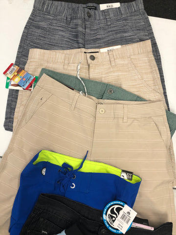 Men's Clothing Shorts and more, Wholesale Lot, HAWAIIAN ISLAND CREATIONS, 32 DEGREES, GERRY, BALANCE COLLECTION, PHILHOBAR DESIGN and more, 15 items, Shelf Pulls, MSRP $596