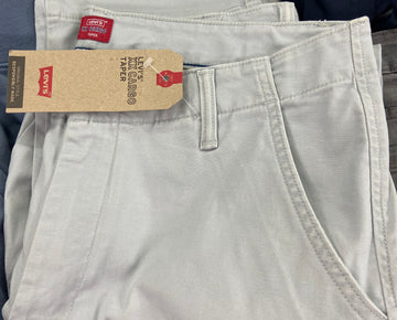 Men's Clothing Bottoms Wholesale Lot, LEVI'S, PERRY ELLIS, ADIDAS, RIP CURL, UNION BAY and more, 11 items, Shelf Pulls, MSRP $677