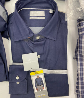 Men's Clothing Dress Shirts Wholesale Lot, HICKEY FREEMAN, DYLAN GRAY, KIRKLAND, 15 items, Shelf Pulls, MSRP $1,188