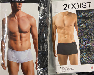 Men's Underwear & Others Wholesale Lot, 2(X)IST, ALFANI, CLUB ROOM, 10 items, Shelf Pulls, MSRP $372