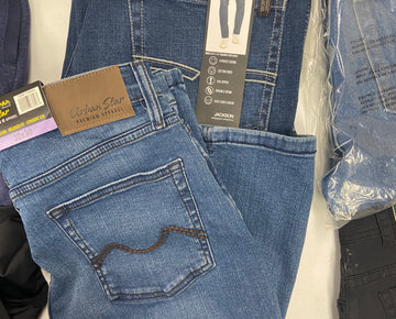 Men's Clothing Jeans and Other Bottoms Wholesale Lot, GH BASS, CHAPS, URBAN STAR, KIRKLAND and more, 9 items, Shelf Pulls, MSRP $458