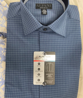 Men's Clothing Button Down Shirts Wholesale Lot, ALFANI, BAR III, CLUB ROOM, 14 items, Shelf Pulls, MSRP $844