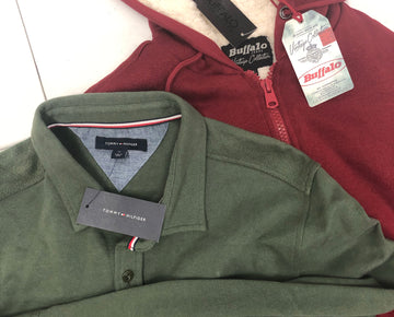 Men's Clothing OUTERWEAR/JACKETS Wholesale Lot, TOMMY HILFIGER, BUFFALO, INC and more, 13 Units, Shelf Pulls, MSRP $1,029.49