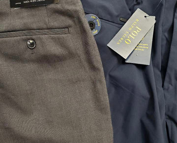 Men's Clothing Bottoms Wholesale Lot, MARC NEW YORK, POLO RALPH LAUREN, AMERICAN APPAREL, INC and more, 12 Items, Shelf Pulls, MSRP $594