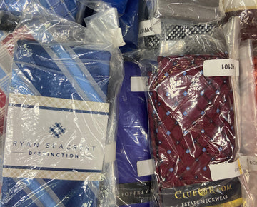 Men's Neckties Wholesale Lot, NAUTICA, TOMMY HILFIGER, MICHAEL KORS, KENNETH COLE, RYAN SEACREST, CALVIN KLEIN, and more, 108 items, CUSTOMER RETURNS