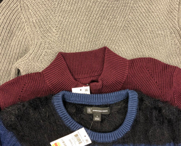 Men's Clothing Winter Top Wholesale Lot, INC and ALFANI, 10 Items, Shelf Pulls, MSRP $634