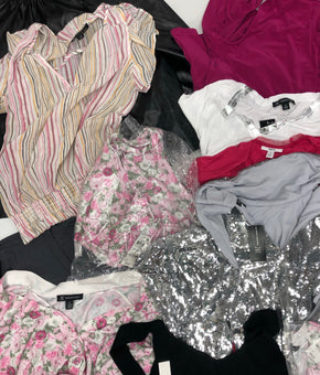 Women's Clothing Top Wholesale Lot, American Apparel, Alfani, Bar III and more, 12 Units, Shelf Pulls, MSRP $700