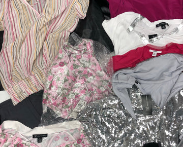 Women's Clothing Top Wholesale Lot, American Apparel, Alfani, Bar III and more, 12 Units, Shelf Pulls, MSRP $700