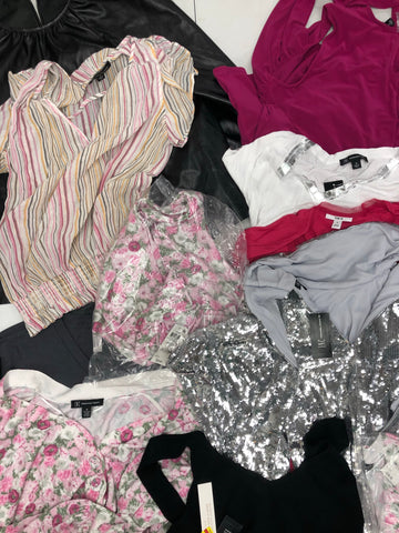 Women's Clothing Top Wholesale Lot, American Apparel, Alfani, Bar III and more, 12 Units, Shelf Pulls, MSRP $700