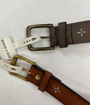 Men's Belts Wholesale Lot, SUN + STONE, 15 items, Shelf Pulls, MSRP $593