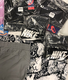 Women's Clothing Activewear Wholesale Lot, ASICS, COLUMBIA, NIKE, IDEOLOGY, 14 items, New, MSRP $531