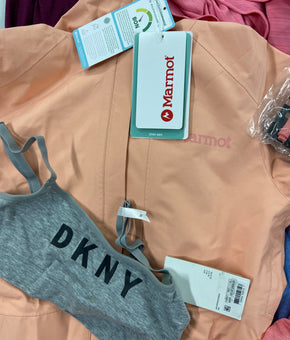 Women's Clothing Activewear Wholesale Lot, MARMOT, UNDER ARMOUR, DKNY, NATORI, ADIDAS, NIKE, IDEOLOGY, 28 items, Shelf Pulls, MSRP $959