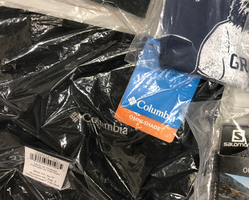 Men's Clothing Assorted Wholesale Lot, COLUMBIA, LIFE IS GOOD, PROPPER, SALOMON and more, 14 Items, New, MSRP $475