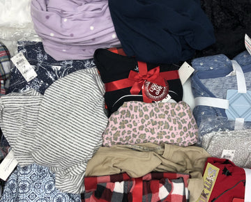 Women's Clothing Pajama Wholesale Lot, Charter Club, Muk Luks, Family PJS, Alfani and more, 17 Units, Shelf Pulls, MSRP $698.44