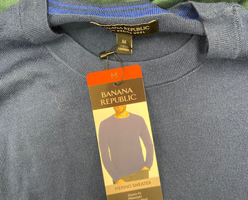 Men's Clothing Sweater and Other Tops Wholesale Lot, BANANA REPUBLIC, ADIDAS, CALVIN KLEIN, AMERICAN APPAREL and more, 13 items, Shelf Pulls, MSRP $870