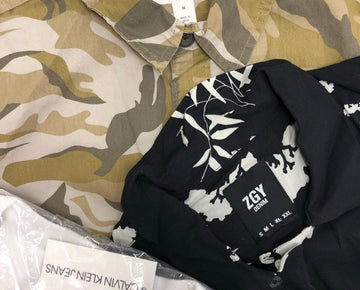 Men's Clothing Tops, Button Down Shirt and more, Wholesale Lot, CALVIN KLEIN, ZEEGEEWHY, AMERICAN APPAREL, INC and more, 23 items, Shelf Pulls, MSRP $793