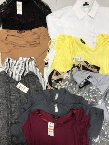 Women's Clothing Top Wholesale Lot, American Apparel, INC and more, 11 Units, Shelf Pulls, MSRP $640.50
