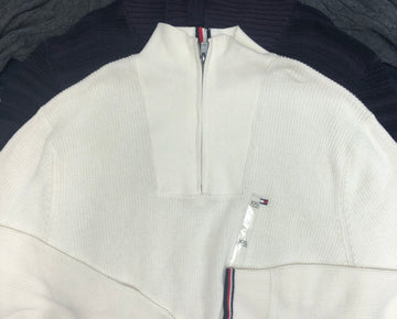 Men's Clothing Sweater Wholesale Lot, Polo Ralph Lauren, Tommy Hilfiger, Tasso Elba, Weatherproof, Club Room and more, 11 Units, Shelf Pulls, MSRP $847.50