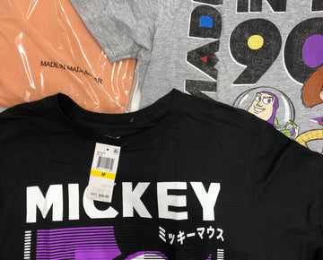 Men's Clothing Tops, Character T-Shirts and more, Wholesale Lot, LEVI'S, CALVIN KLEIN, TASSO ELBA, DISNEY, AMERICAN APPAREL and more, 29 items, Shelf Pulls, MSRP $671
