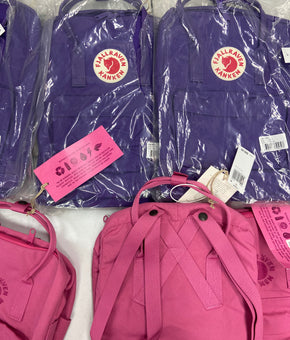 Women's Backpacks Wholesale Lot, FJALLRAVEN, 8 items, New, MSRP $680