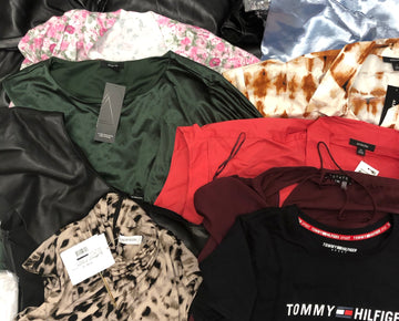 Women's Clothing Top Wholesale Lot, Tommy Hilfiger, 1 State, Alfani and more, 11 Units, Shelf Pulls, MSRP $803