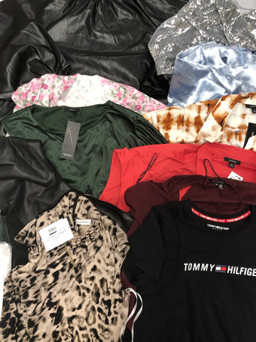 Women's Clothing Top Wholesale Lot, Tommy Hilfiger, 1 State, Alfani and more, 11 Units, Shelf Pulls, MSRP $803
