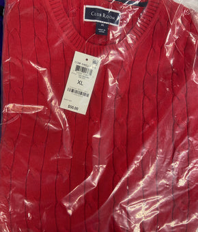 Men's Clothing Sweaters & Other Tops Wholesale Lot, ADIDAS, CLUB ROOM, ALFANI, 9 items, Shelf Pulls, MSRP $650