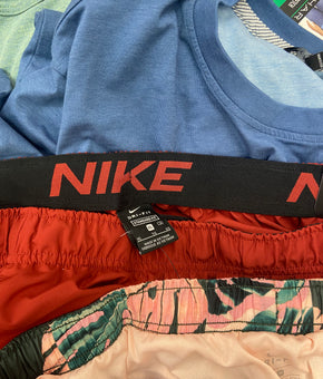 Men's Clothing Assorted Wholesale Lot, NIKE, ADIDAS, LUCKY BRAND, TAHARI, BUFFALO JEANS, KIRKLAND and more, 24 items, Shelf Pulls, MSRP $781