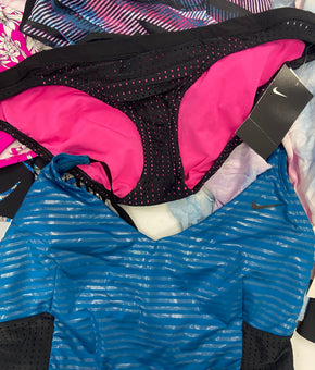 Women's Swimwear Wholesale Lot, NIKE, ROD BEATTIE BLEU, RAVIYA, ANNE COLE, ISLAND ESCAPE, CALIFORNIA WAVES and more, 14 items, Shelf Pulls, MSRP $765