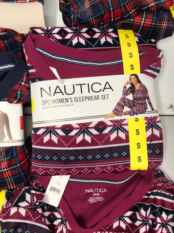 Women's Fleece Pajamas Wholesale Lot, NAUTICA, Free people, 11 items, Shelf Pulls, MSRP $730
