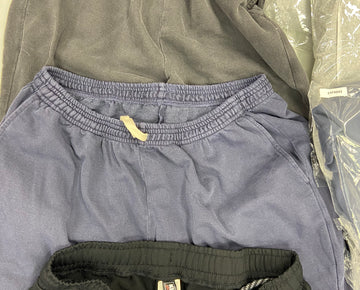 Men's Clothing Sweatpants & Others Wholesale Lot, DYLAN GRAY, 32 DEGREES, KIRKLAND, CATERPILLAR and more, 9 items, Shelf Pulls, MSRP $808