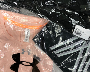Women's Clothing Activewear Wholesale Lot, ADIDAS, UNDER ARMOUR, CHARKO, BANDIER and more, 18 items, New, MSRP $511