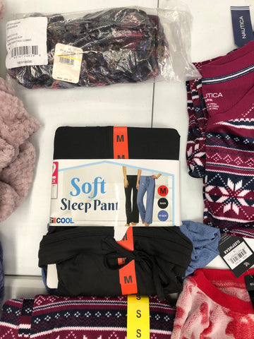 Women's Clothing Sleepwear Wholesale Lot, NAUTICA, FREE PEOPLE, DISNEY, 32 DEGREES and more, 10 items, New, MSRP $540