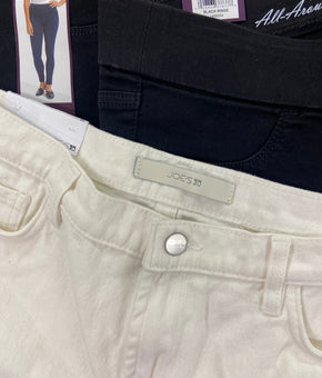 Women's Clothing Pants & Others Wholesale Lot, JOE'S JEANS, DKNY, CURRENT ELLIOTT, FREE PEOPLE, ANDREW MARC, BUFFALO, GLORIA VANDERBILT and more, 15 items, Shelf Pulls, MSRP $878