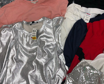 Women's Clothing Top Wholesale Lot, MAISON JULES, ALFANI, and more, 9 Units, Shelf Pulls, MSRP $640