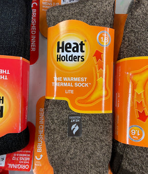 Men's Socks HEAT HOLDERS (Unisex) Wholesale Lot,  28 items, Shelf Pulls, MSRP $760