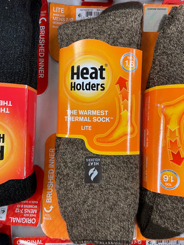Men's Socks HEAT HOLDERS (Unisex) Wholesale Lot,  28 items, Shelf Pulls, MSRP $760