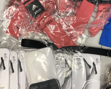 Women's Accessories Wholesale Lot, CALVIN KLEIN, GIANI BERNIN, ADIDAS, FREE PEOPLE, AMERICAN APPAREL, INC and more, 37 items, Shelf Pulls, MSRP $734