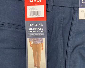 Men's Clothing Pants & Jeans Wholesale Lot, EDDIE BAUER, HAGGAR, WEATHERPROOF, ENGLISH LAUNDRY and more, 13 items, Shelf Pulls, MSRP $798