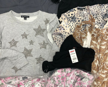 Women's Clothing Top Wholesale Lot, American Apparel, INC and more, 12 Units, Shelf Pulls, MSRP $755