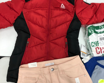 Kid, Youth, Junior's Clothing Assorted Wholesale Lot, REEBOK, DISNEY, THE CHILDREN'S PLACE, AMERICAN APPAREL and more, 14 Units, Shelf Pulls, MSRP $412