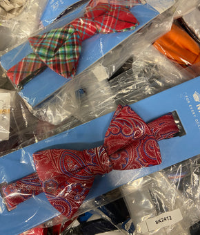Men's Bow Ties Wholesale Lot, COUNTESS MARA, RYAN SEACREST, ALFANI and more, 92 items, CUSTOMER RETURNS