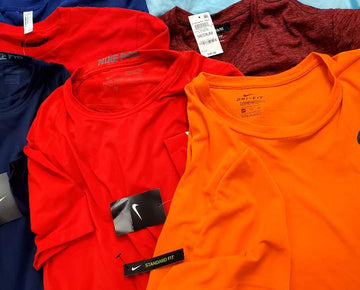 Men's Clothing Tops Wholesale Lot, NIKE, ALFANI, AMERICAN APPAREL, CLUB ROOM, IDEOLOGY and more, 33 Items, Shelf Pulls, MSRP $721