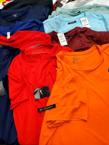 Men's Clothing Tops Wholesale Lot, NIKE, ALFANI, AMERICAN APPAREL, CLUB ROOM, IDEOLOGY and more, 33 Items, Shelf Pulls, MSRP $721