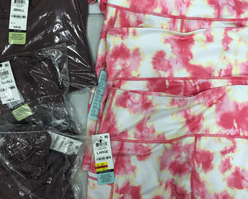 Women's Clothing Assorted Activewear Wholesale Lot, AMERICAN APPAREL, IDEOLOGY, 20 items, Shelf Pulls, MSRP $827